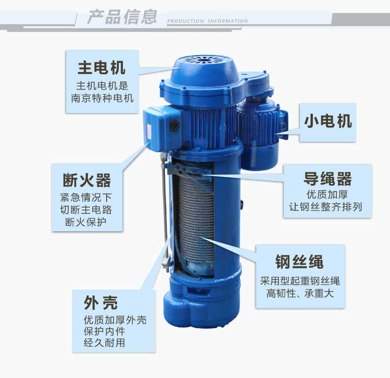 3噸鋼絲繩電動葫蘆價格